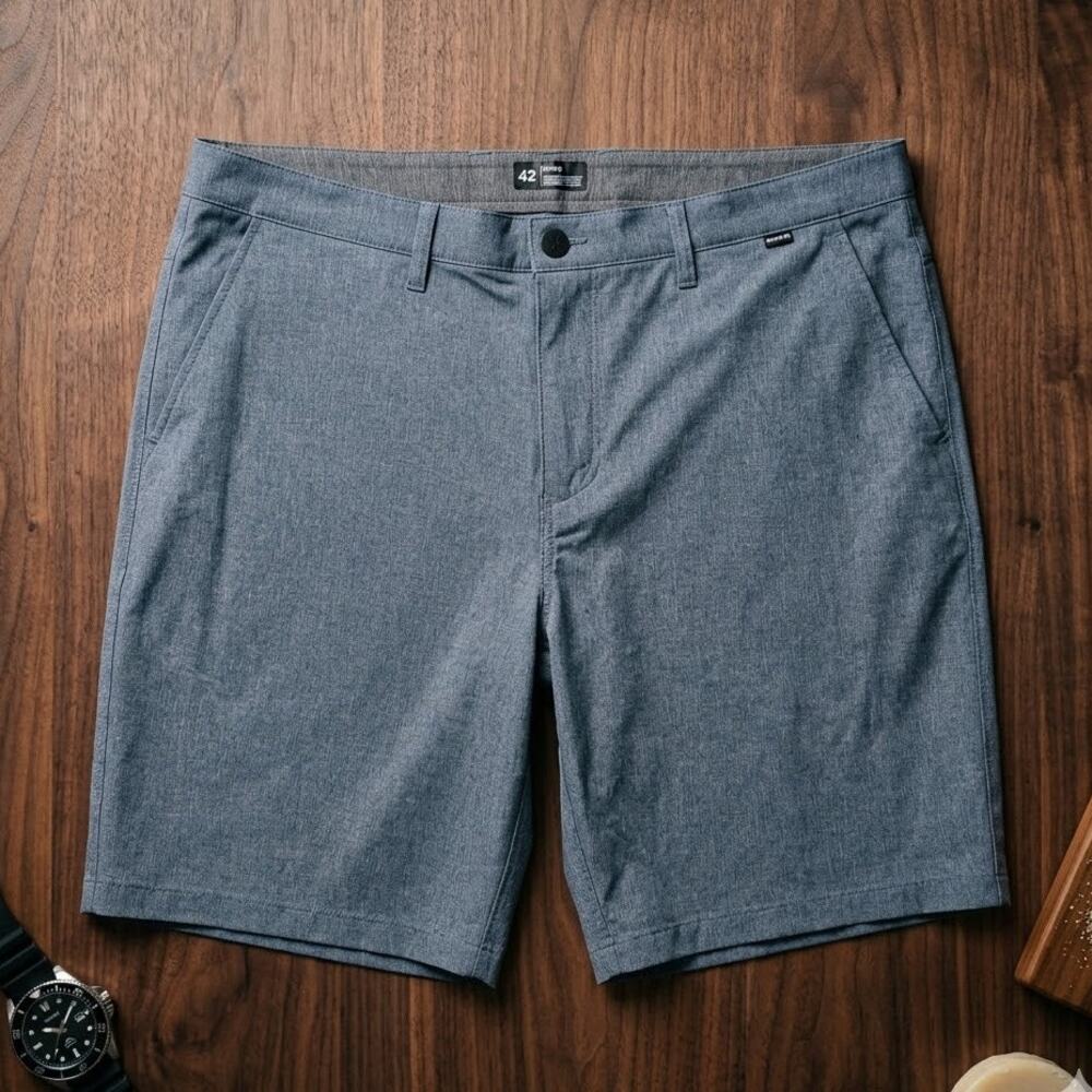 Hurley Hybrid Walkshorts Men's Size 42 Blue Heather Quick Dry Boardshorts